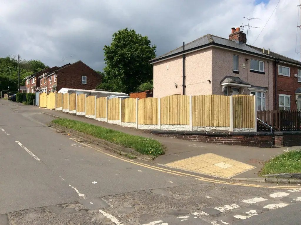 Feather Edge Fence Installation